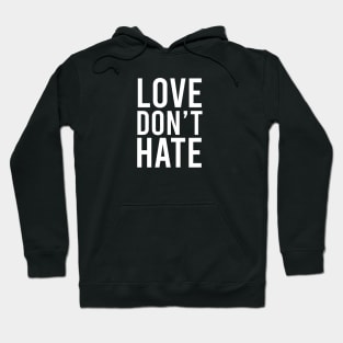 Love Don't Hate Hoodie